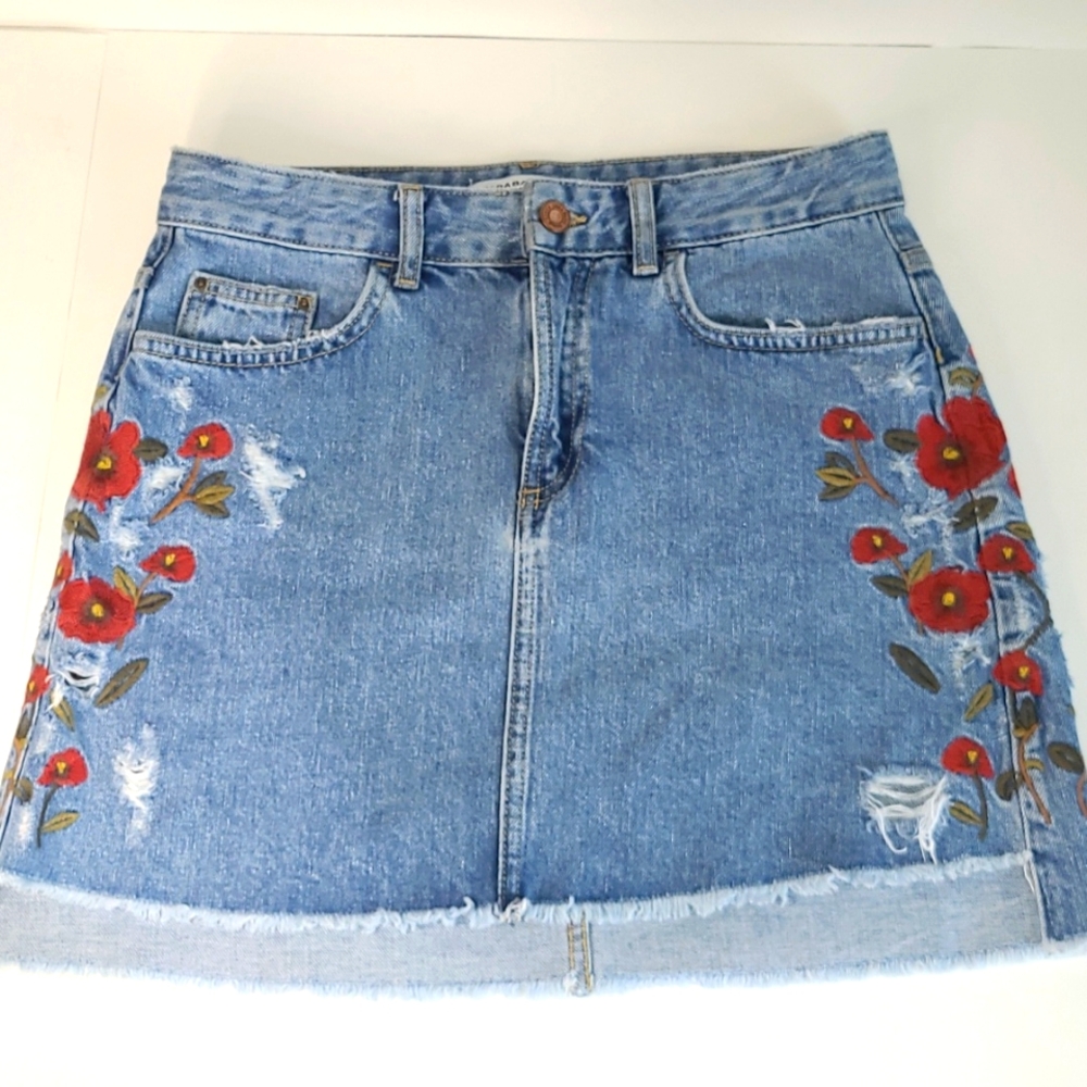 Zara Basic Z1975 Denim skirt size Small